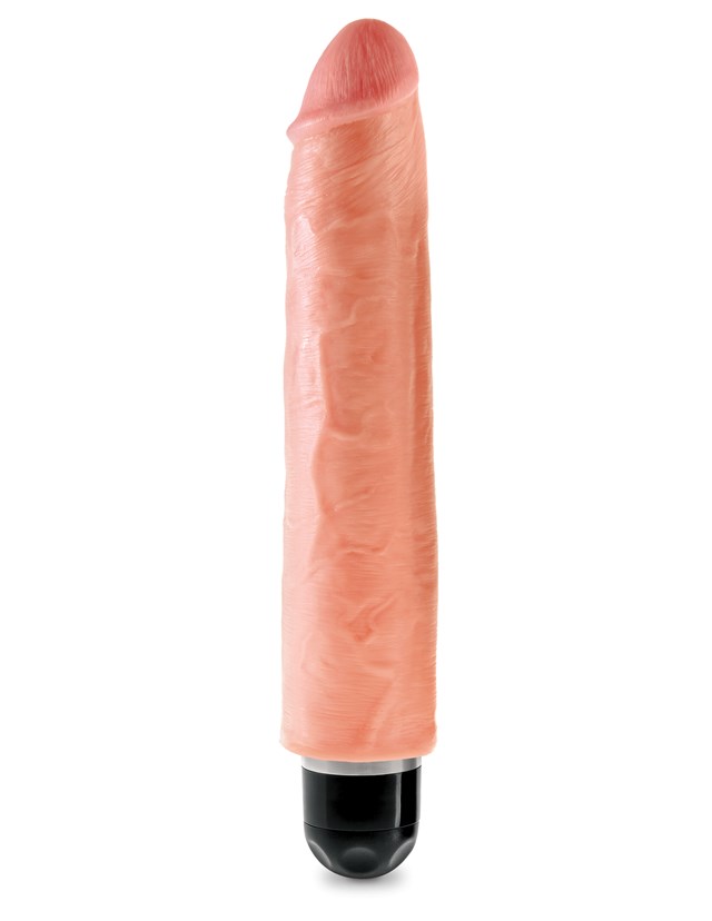 Stiffy Vibrerende Dildo 25 cm - Lys Hudffarve