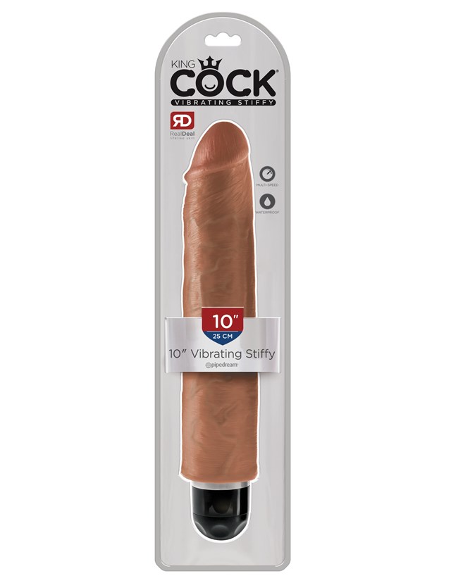 Stiffy Vibrerende Dildo 25 cm - Solbrun