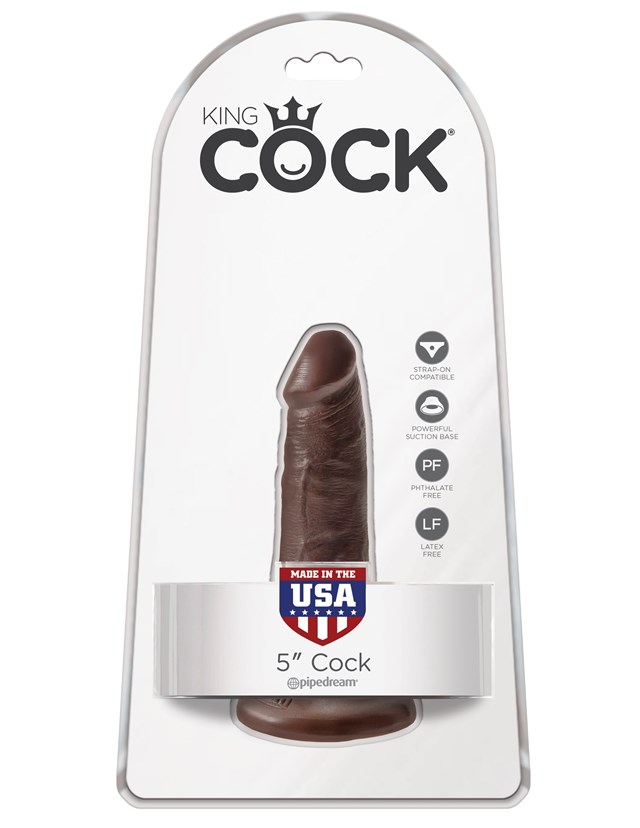 King Cock Dildo 14.5 cm - Brun