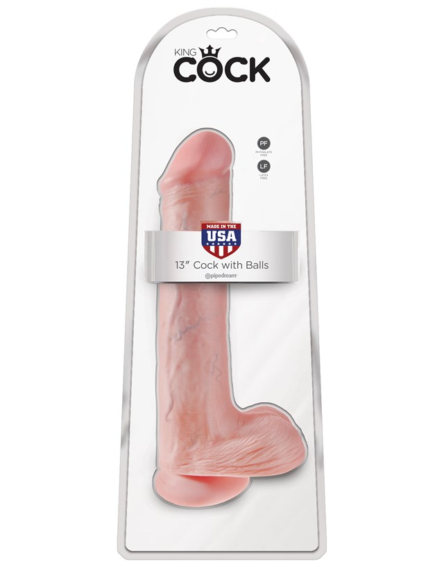 Cock with Balls 33 cm - Naturlig