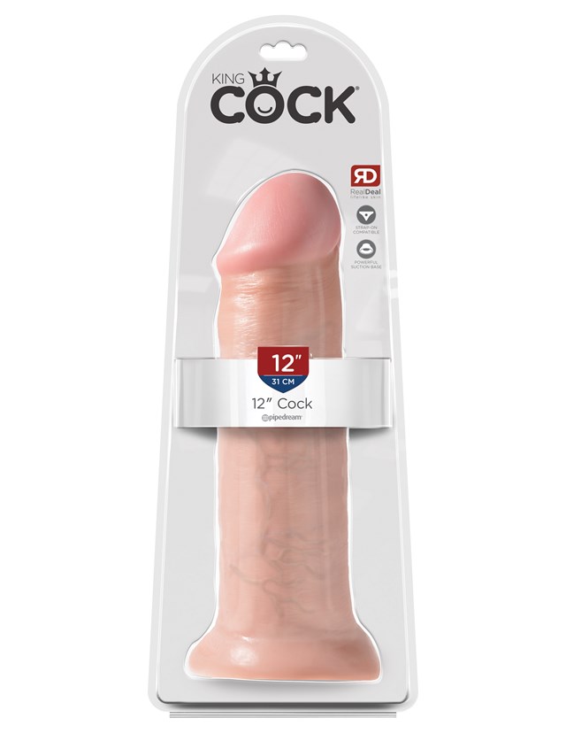 Dildo 30.5 cm - Lys Hudfarve