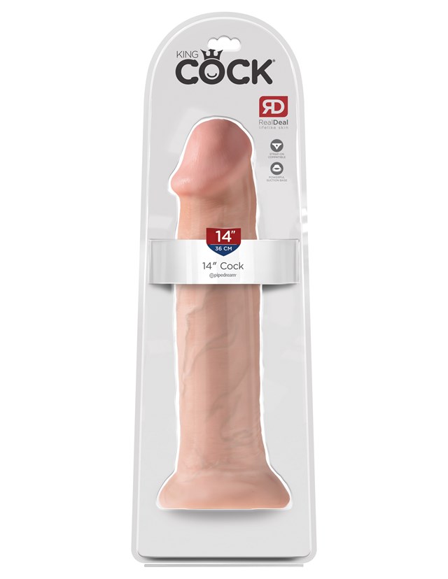 Dildo 36 cm - Lys Hudfarve