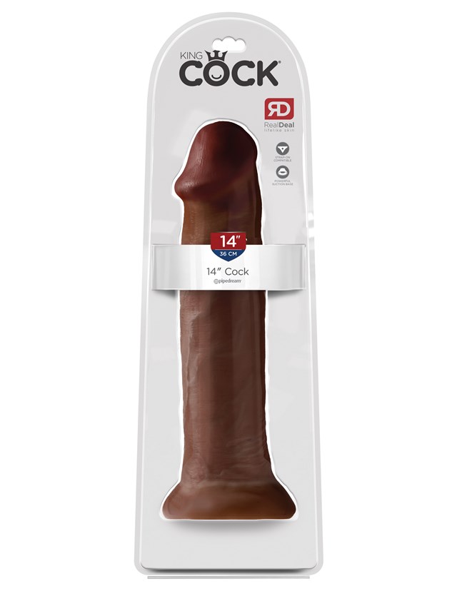 Dildo 36 cm - Brun