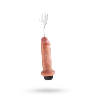 Sprøjtende Dildo 18 Cm - Lys Hudfarve