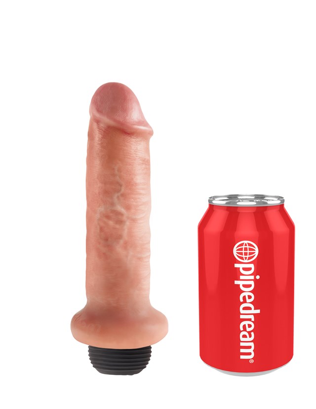 Sprøjtende Dildo 18 cm - Lys Hudfarve