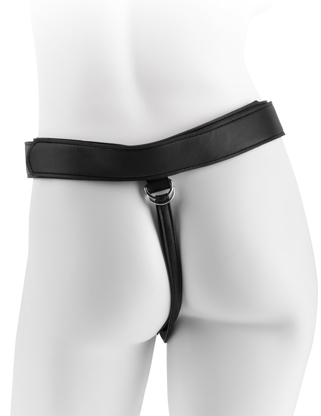 Two Cocks One Hole Strap-On 17.8 cm - Naturlig