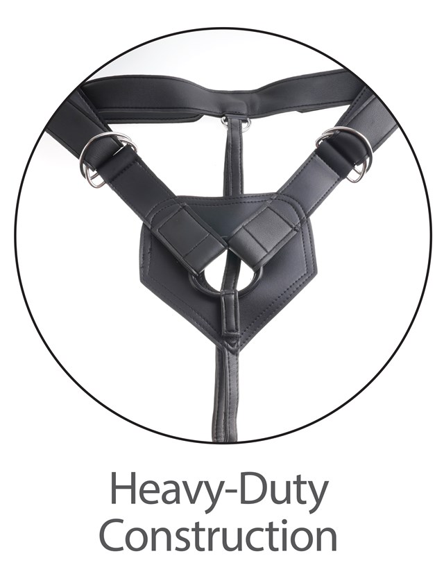 Two Cocks One Hole Strap-On 17.8 cm - Naturlig