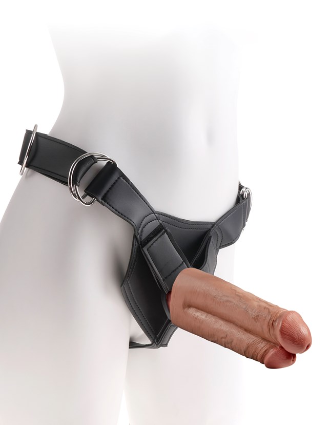 Two Cocks One Hole Strap-On 17.8 cm - Solbrun