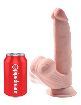 King Cock 20 Cm - Triple Density With Swinging Balls