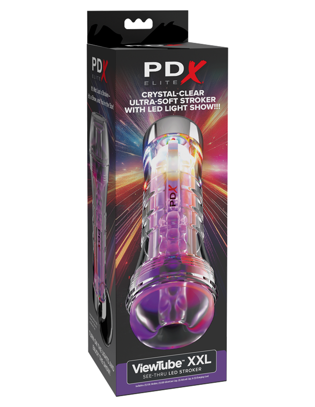 ViewTube XXL See-Thru EZ-Grip LED Stroker