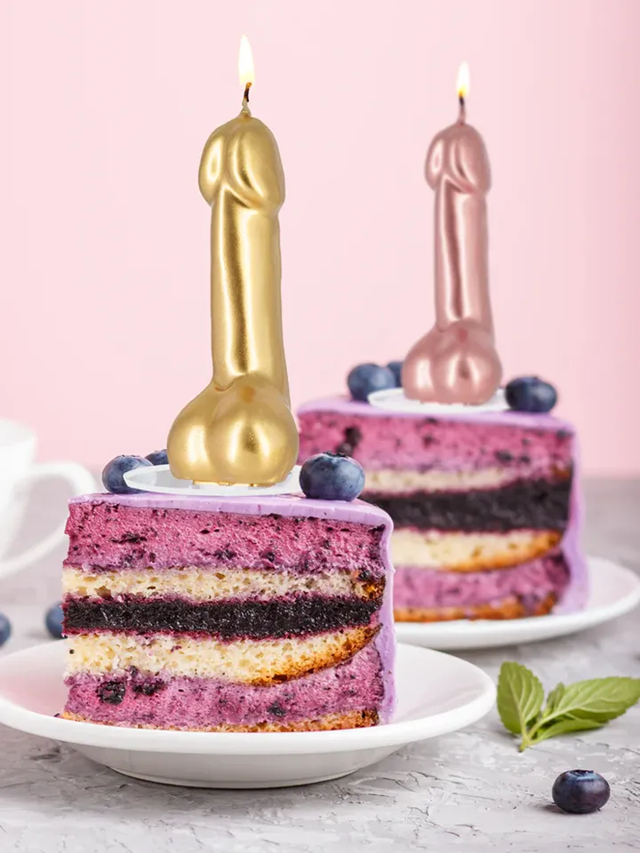 Penis Candle Gold 9,8 cm