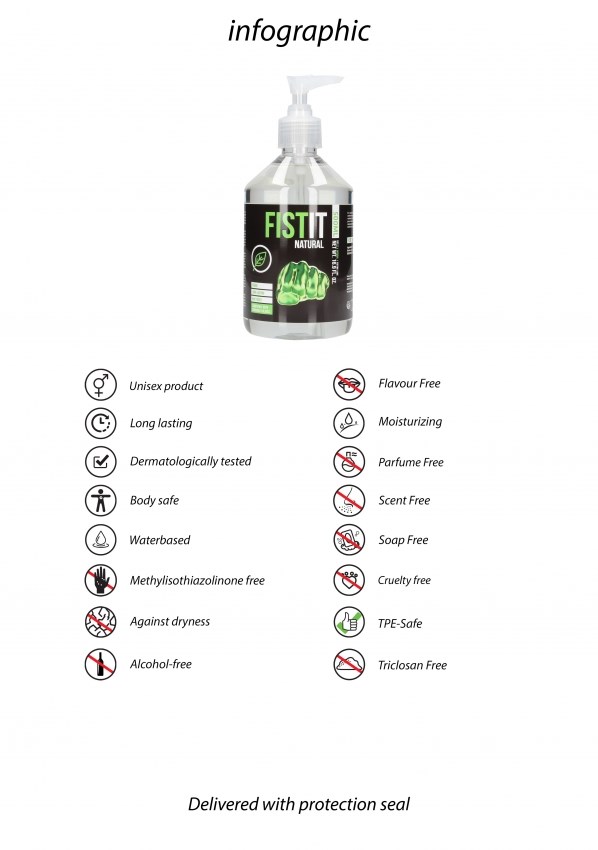 Naturlig Vegansk Vandbaseret Glidecreme 500 ml