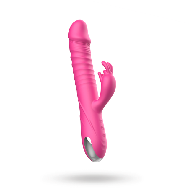 Pink Vibrating & Deep Thrusting Rabbit Vibrator