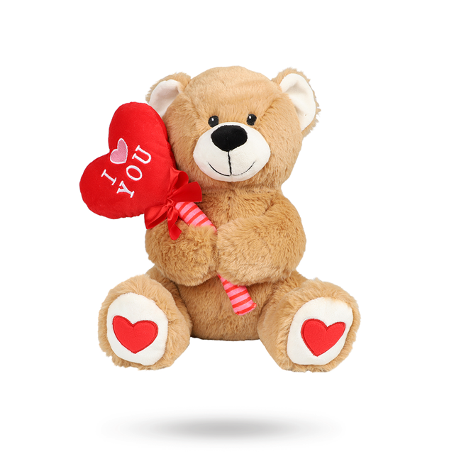 PLUSH BEAR BALLOON I LOVE YOU 25 CM