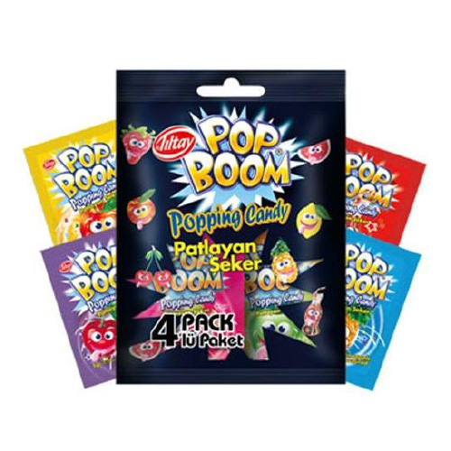Pop Boom Rocks – 4-pack forskellige smage - Diskret levering