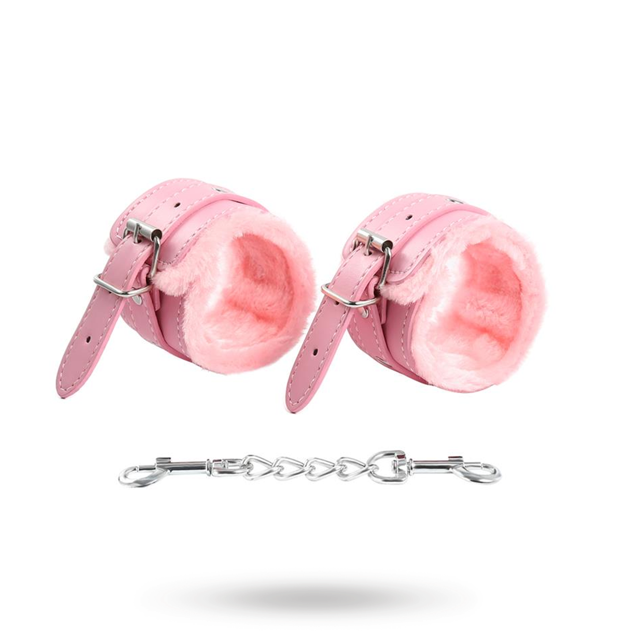 Premium Fur Lined Handcuffs Pink