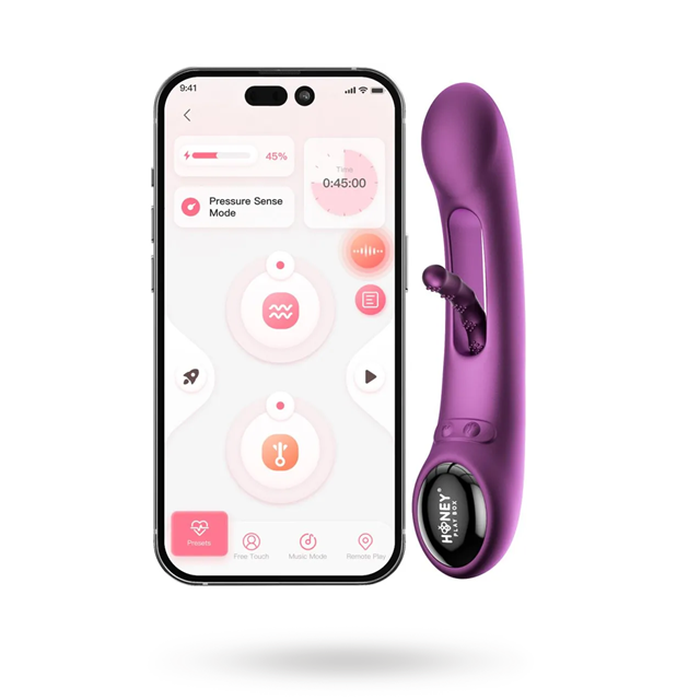Pressure Sensing App-Controlled G-spot Vibrator