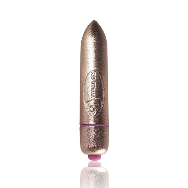 RO-80mm Precious Golden Passion Bullet Vibrator - 7 Vibrationer