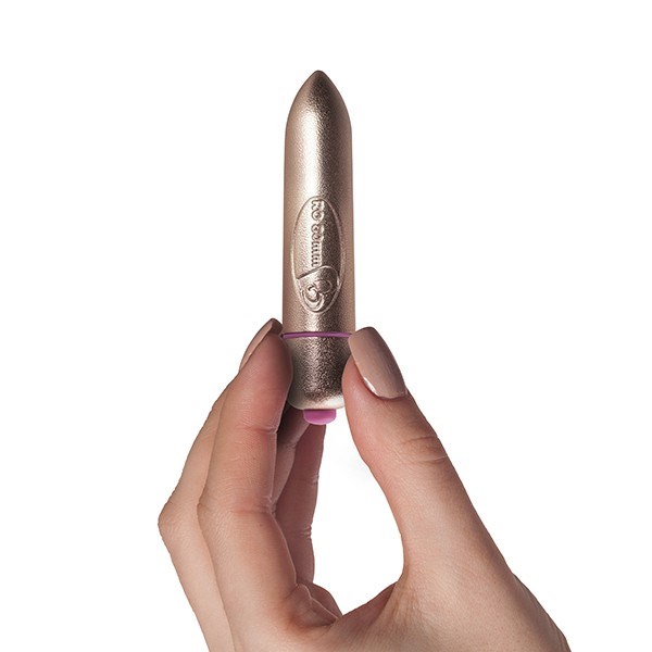 RO-80mm Precious Golden Passion Bullet Vibrator - 7 Vibrationer