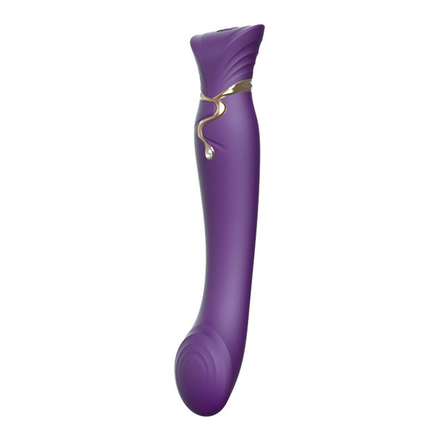 Queen G-punkts Vibrator med Pulse Wave og Sugefunktion - Lilla