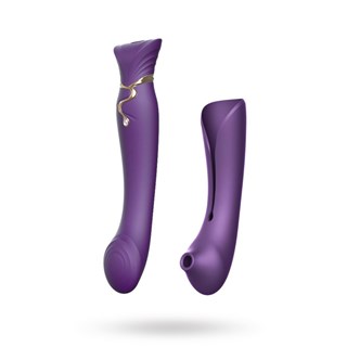 Queen G-punkts Vibrator Med Pulse Wave Og Sugefunktion - Lilla