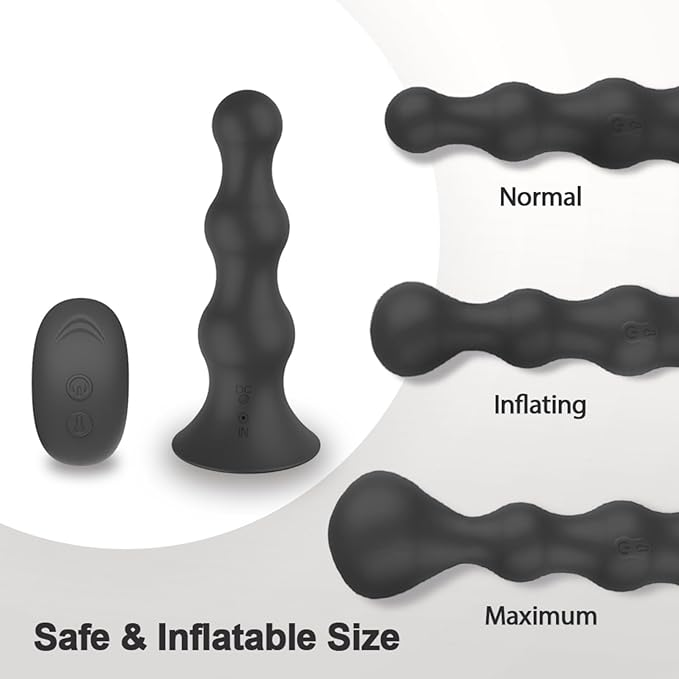RC Vibrating Inflatable Anal Plug