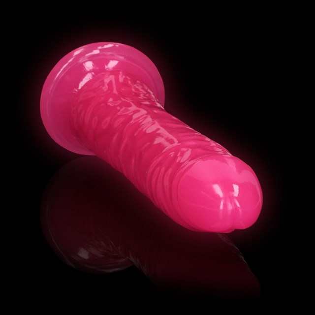Glow in the Dark - Realistisk Dildo med Sugekop 22,5 cm