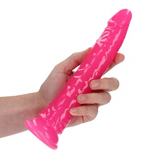 Glow In The Dark - Realistisk Dildo Med Sugekop 22,5 Cm