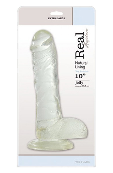 Real Rapture Jelly Dildo Clear 25,5 cm