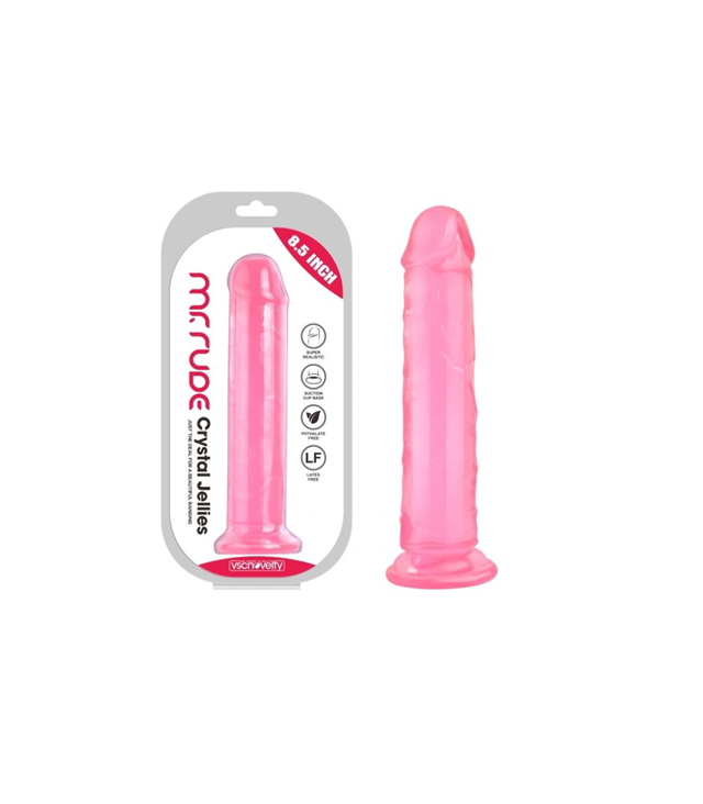 Realistic Penis Crystal Jellies Pink 21,6 cm