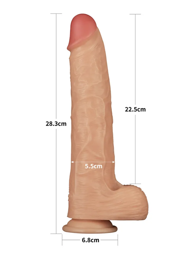 Realistic Vibrating Power Cock 28,3 cm