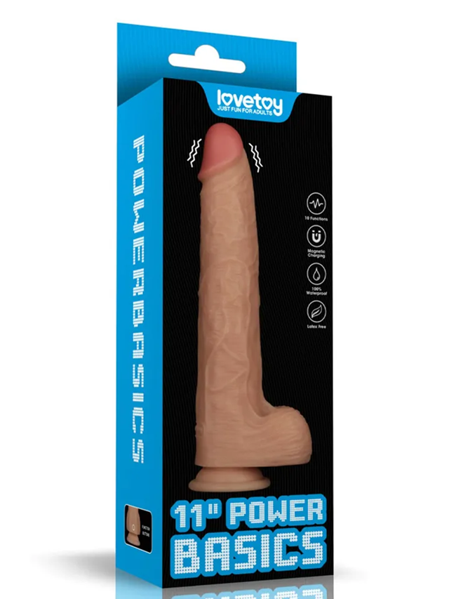 Realistic Vibrating Power Cock 28,3 cm