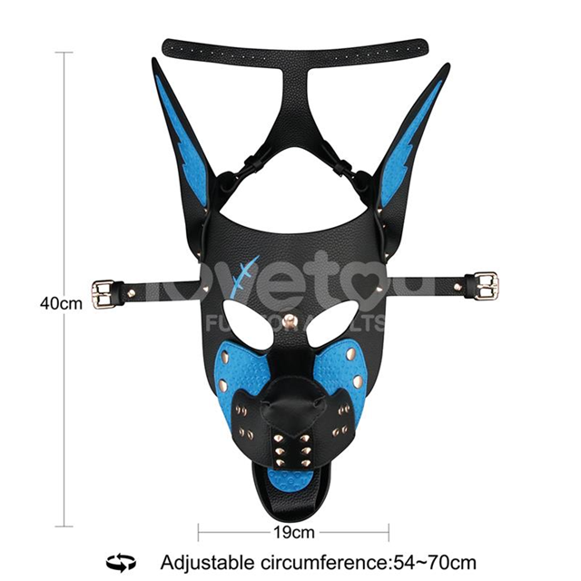 Rebellion Reign Scarred Alpha Pup Mask Blue