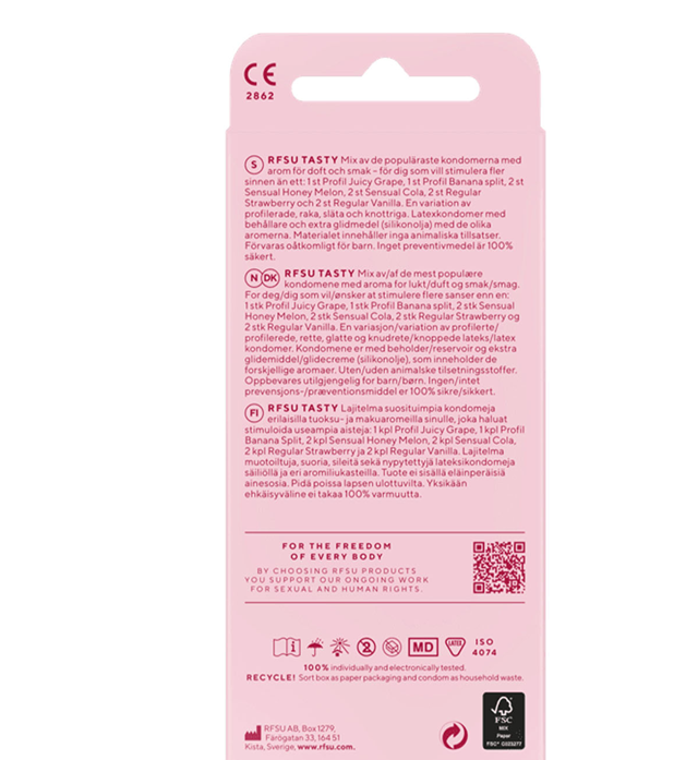 RFSU Tasty – kondomer med smag og duft