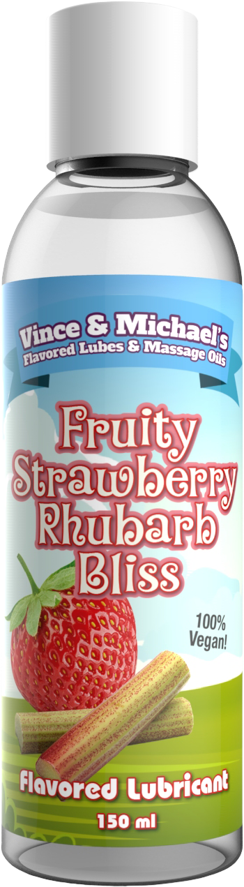Fruity Strawberry Rhubarb Bliss - Glidecreme med Smag