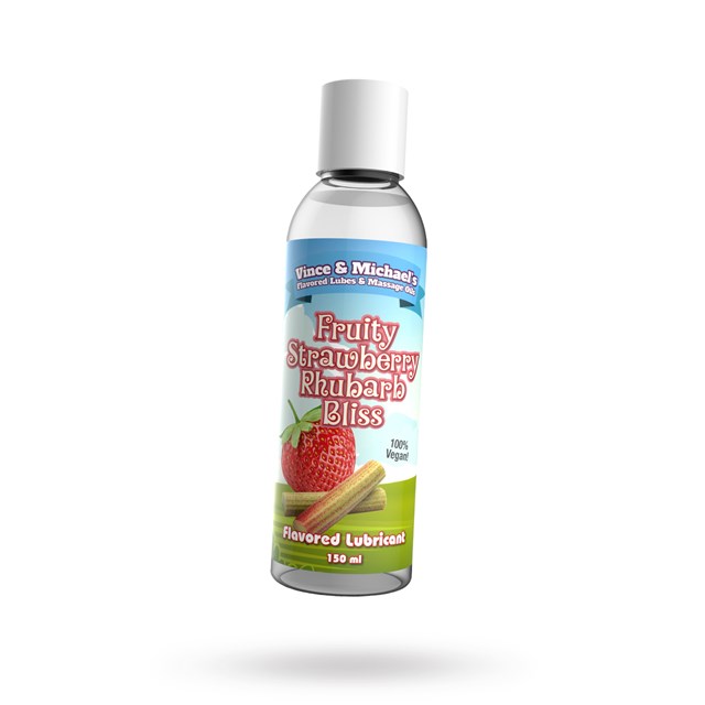 Fruity Strawberry Rhubarb Bliss - Glidecreme med Smag