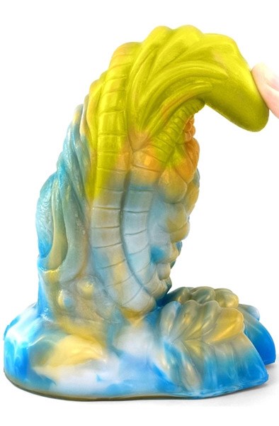 Rhegax Dildo Gold-Blue 20 cm