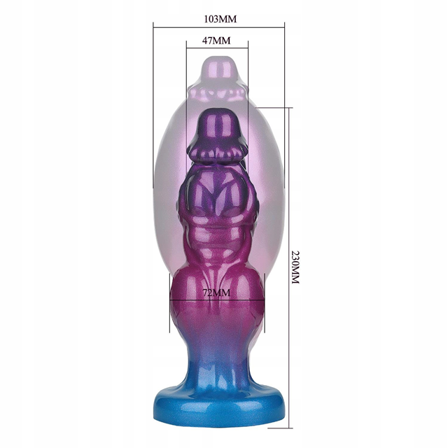 Rift Titan Rippled Monster Silicone Dildo 24 cm