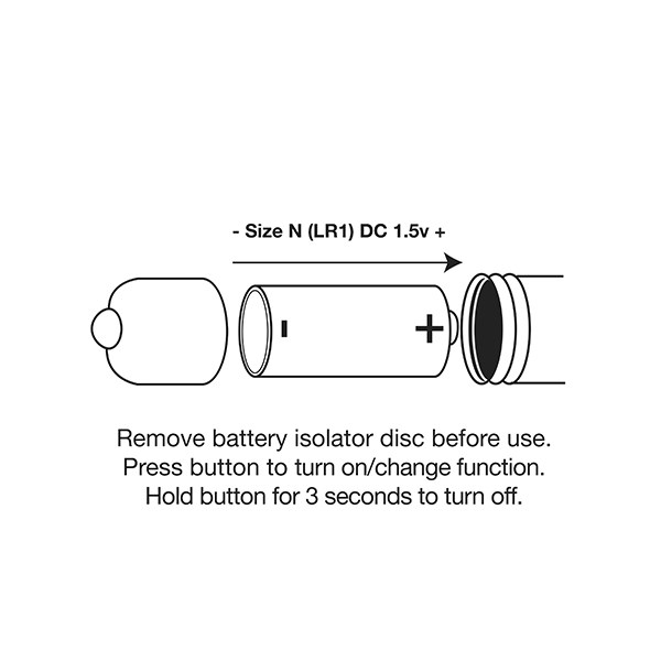 RO-80mm Precious Golden Passion Bullet Vibrator - 7 Vibrationer