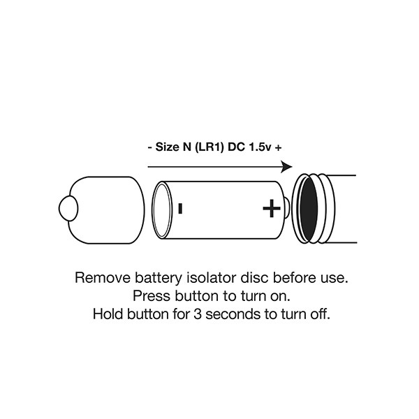 RO-80mm Rød Bullet - 1 Hastighed