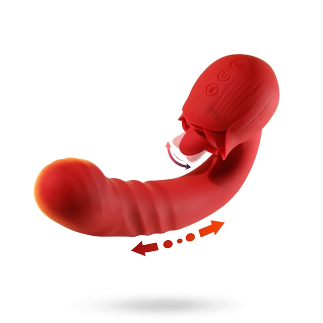 Rose Thrusting Vibrator