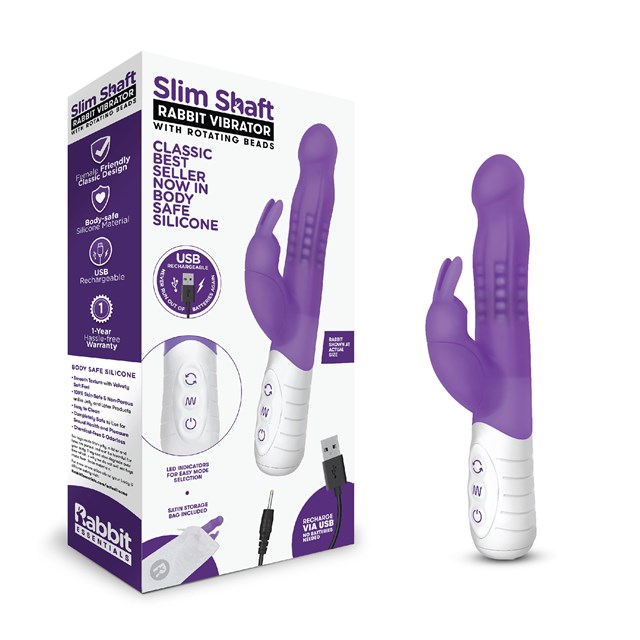 Rotating Beads Rabbit Purple - 7 Funktioner