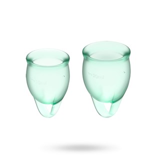 Satisfyer Feel Confident Menstruationskop - Lysegrøn