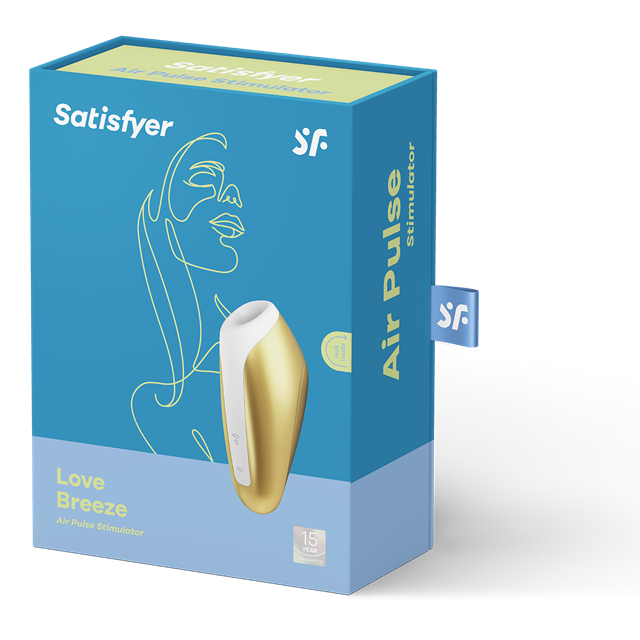 Love Breeze Air Pulse Lufttryksvibrator - Gul