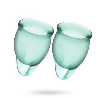 Satisfyer Feel Confident Menstruationskop - Grøn