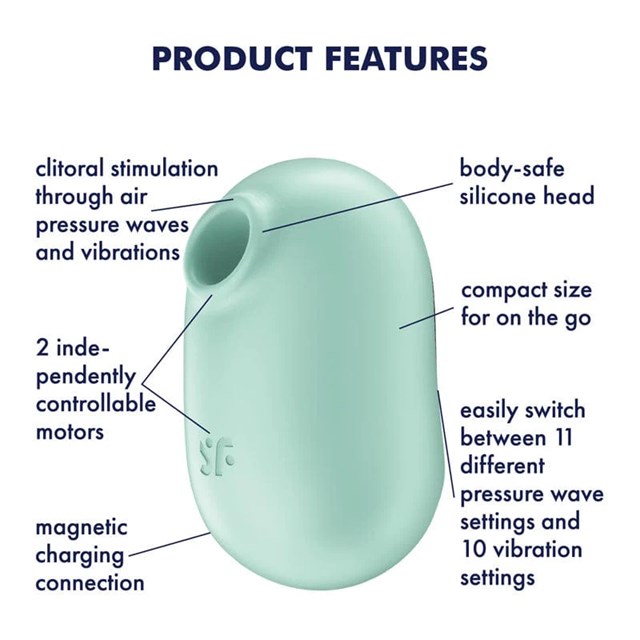 Satisfyer Pro To Go 1 Lufttryksvibrator - Mint