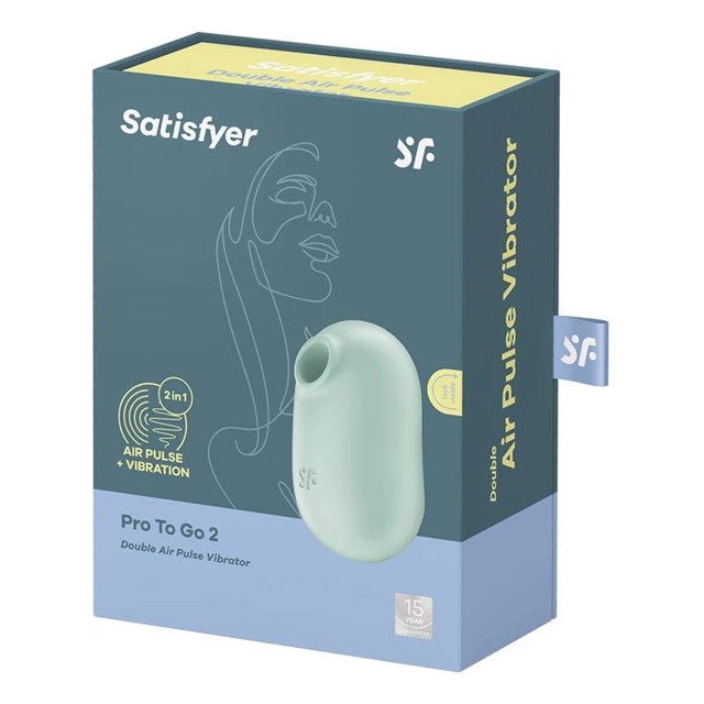 Satisfyer Pro To Go 2 Lufttryksvibrator - Mint