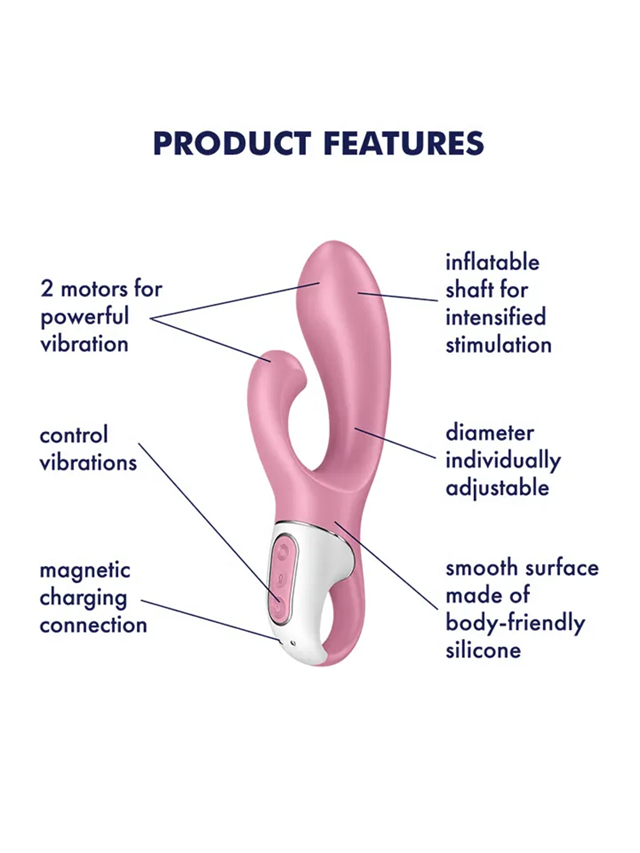 Satisfyer Air Pump Bunny 2 Light Red