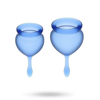 Satisfyer Feel Good Menstrual Cups Dark Blue