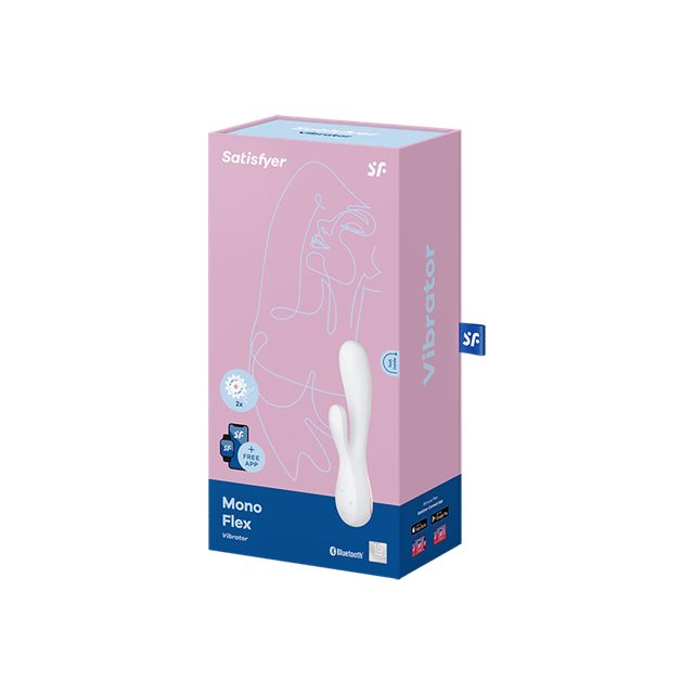 Mono Flex Rabbit Vibrator with App - White